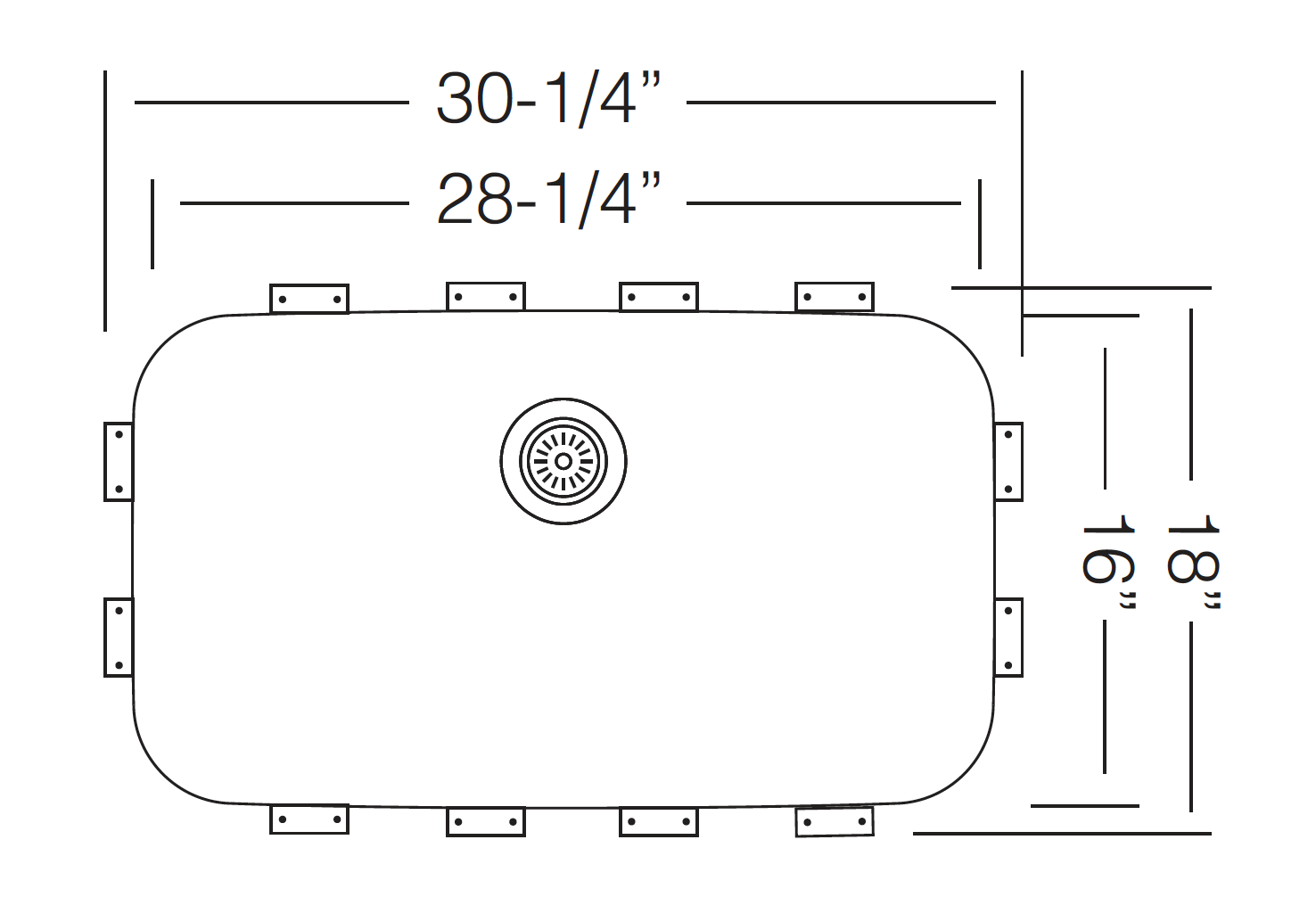 PALMA / TZ D723 - TopZero Flush-Mount Sinks - TopZero Sinks - USA